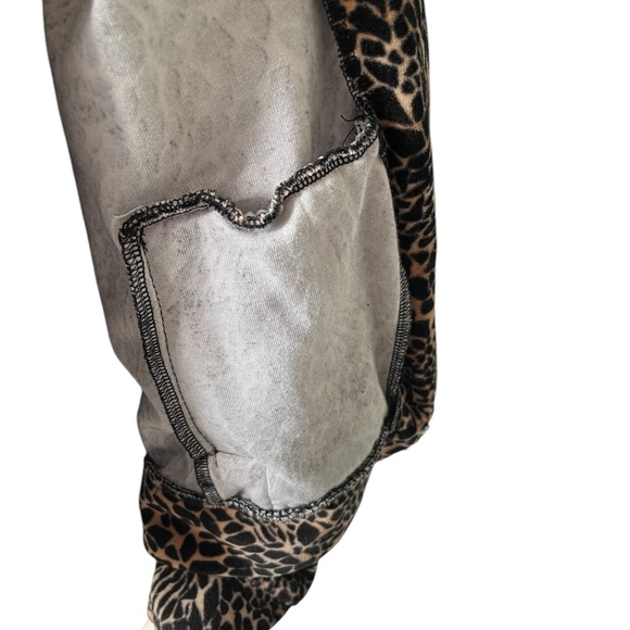 Kim Rogers Long Sleeve Animal Print Velour Zip Jacket Size M - Picture 5 of 10